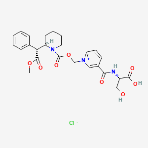 molecular formula C25H30ClN3O8 B10823693 Serdexmethylphenidate chloride CAS No. 1996626-30-2