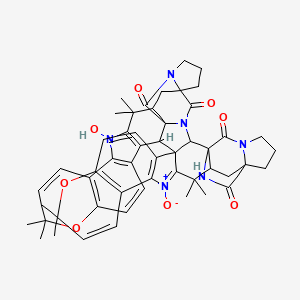 15-Hydroxy-13,13,20,20,34,34,41,41-octamethyl-39-oxido-21,33-dioxa-3,6,15,48,50-pentaza-39-azoniapentadecacyclo[42.5.2.13,10.01,42.02,28.04,12.04,27.06,10.014,26.016,25.017,22.028,40.029,38.032,37.044,48]dopentaconta-14(26),16(25),17(22),18,23,29(38),30,32(37),35,39-decaene-5,49,51,52-tetrone