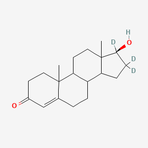 (17S)-16,16,17-trideuterio-17-hydroxy-10,13-dimethyl-1,2,6,7,8,9,11,12,14,15-decahydrocyclopenta[a]phenanthren-3-one