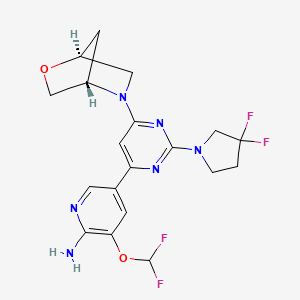 molecular formula C19H20F4N6O2 B10823787 Unii-4N6KQ7D685 CAS No. 1637394-01-4