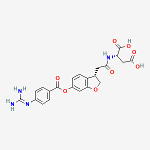 molecular formula C22H22N4O8 B10823807 Sucunamostat CAS No. 1802888-04-5