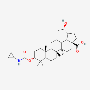 (1R,3aS,5aR,5bR,9R,11aR)-9-(cyclopropylcarbamoyloxy)-1-[(1S)-1-hydroxyethyl]-5a,5b,8,8,11a-pentamethyl-1,2,3,4,5,6,7,7a,9,10,11,11b,12,13,13a,13b-hexadecahydrocyclopenta[a]chrysene-3a-carboxylic acid