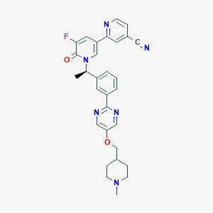 molecular formula C30H29FN6O2 B10823828 Gemnelatinib CAS No. 2225123-30-6