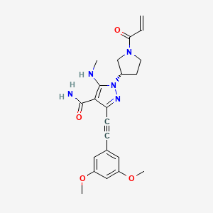 molecular formula C22H25N5O4 B10823835 Gunagratinib CAS No. 2211082-53-8