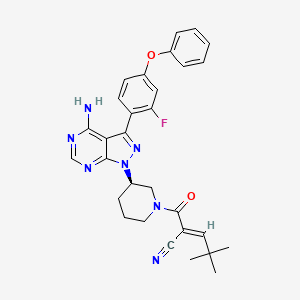 molecular formula C30H30FN7O2 B10823836 Atuzabrutinib CAS No. 1581714-49-9