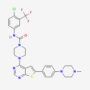 molecular formula C29H29ClF3N7OS B10823851 Vegfr-3-IN-1 