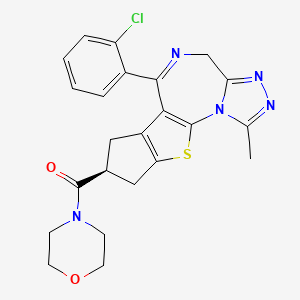 molecular formula C23H22ClN5O2S B10823886 Bepafant, (S)- CAS No. 114800-15-6