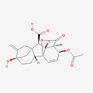molecular formula C₂₁H₂₄O₇ B108239 Gibberellic Acid Acetate CAS No. 7648-02-4