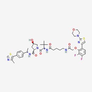 molecular formula C43H53F2N7O7S2 B10823920 PROTAC AR-V7 degrader-2 