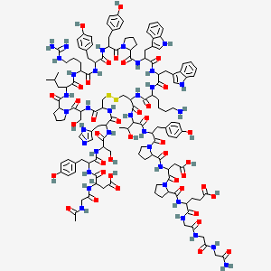 AC-Gly-asp-tyr-ser-his-cys-ser-pro-leu-arg-tyr-tyr-pro-trp-trp-lys-cys-thr-tyr-pro-asp-pro-glu-gly-gly-gly-NH2, (disulfide bond) trifluoroacetate