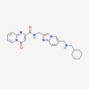 N-((6-(((cyclohexylmethyl)amino)methyl)imidazo[1,2-a]pyridin-2-yl)methyl)-4-oxo-4H-pyrido[1,2-a]pyrimidine-2-carboxamide