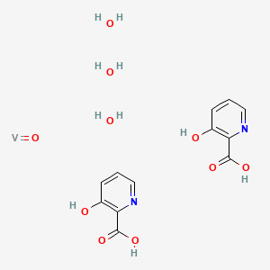 3-hydroxypyridine-2-carboxylic acid;oxovanadium;trihydrate