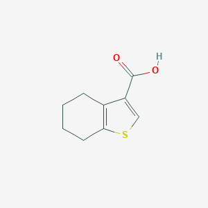 molecular formula C9H10O2S B108241 4,5,6,7-テトラヒドロ-1-ベンゾチオフェン-3-カルボン酸 CAS No. 19156-54-8