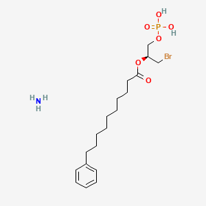 azane;[(2S)-1-bromo-3-phosphonooxypropan-2-yl] 10-phenyldecanoate