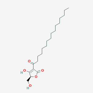 molecular formula C21H36O5 B10824135 4-hexadecanoyl-3-hydroxy-2-(hydroxymethyl)-2H-uran-5-one 