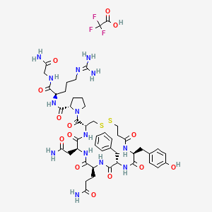 molecular formula C48H65F3N14O14S2 B10824158 Desmopressin (trifluoroacetate salt) 