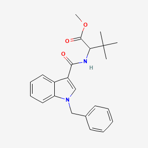 molecular formula C23H26N2O3 B10824183 Methyl 2-[(1-benzylindole-3-carbonyl)amino]-3,3-dimethylbutanoate 