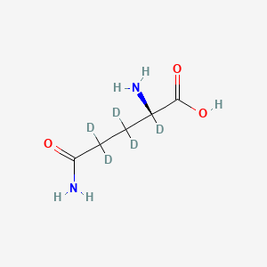 molecular formula C5H10N2O3 B10824184 L-Glutamine-2,3,3,4,4-d5 