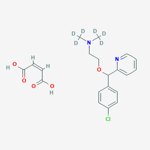 molecular formula C20H23ClN2O5 B10824192 Carbinoxamine-d6 (maleate) 