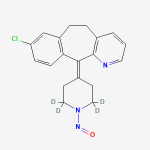 molecular formula C19H18ClN3O B10824216 N-Nitroso Desloratadine-d4 