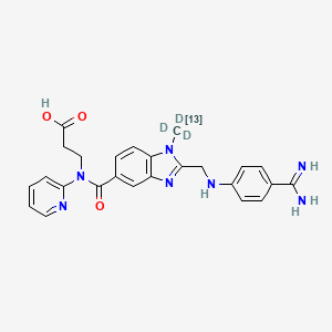 molecular formula C25H25N7O3 B10824232 Dabigatran-13C,d3 