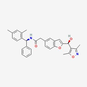 2-(2-((S)-(3,5-Dimethylisoxazol-4-yl)(hydroxy)methyl)benzofuran-5-yl)-N-((S)-(2,4-dimethylphenyl)(phenyl)methyl)acetamide