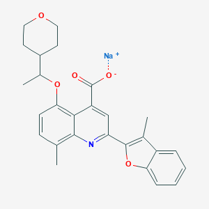 molecular formula C27H26NNaO5 B10824346 PTI-801 (sodium) 