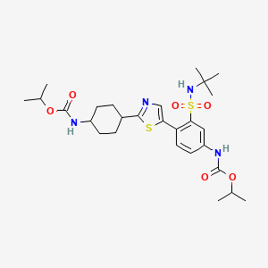 molecular formula C27H40N4O6S2 B10824359 Rad51-IN-2 CAS No. 2301085-04-9