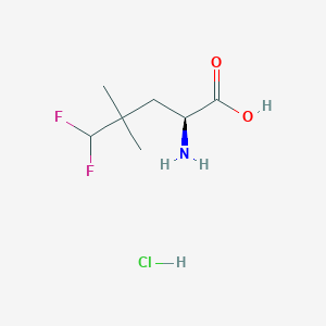 (2S)-2-amino-5,5-difluoro-4,4-dimethylpentanoic acid;hydrochloride