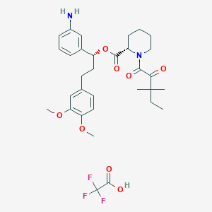 molecular formula C32H41F3N2O8 B10824422 Slf tfa 