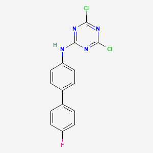 4,6-dichloro-N-(4'-fluoro-[1,1'-biphenyl]-4-yl)-1,3,5-triazin-2-amine