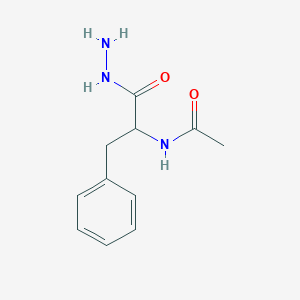 molecular formula C11H15N3O2 B108245 N1-(1-benzyl-2-hydrazino-2-oxoethyl)acetamide CAS No. 18934-57-1