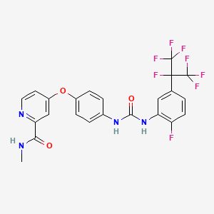 4-(4-(3-(2-fluoro-5-(perfluoropropan-2-yl)phenyl)ureido)phenoxy)-N-methylpicolinamide