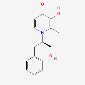 3-hydroxy-1-[(2R)-1-hydroxy-3-phenylpropan-2-yl]-2-methylpyridin-4-one