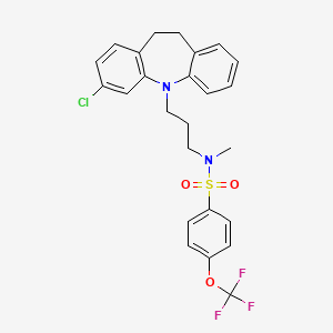 N-[3-(2-chloro-5,6-dihydrobenzo[b][1]benzazepin-11-yl)propyl]-N-methyl-4-(trifluoromethoxy)benzenesulfonamide