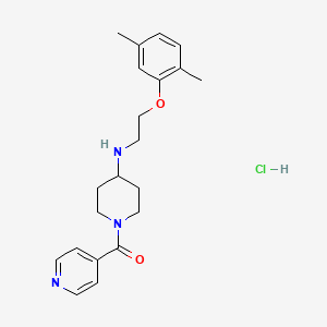 [4-[2-(2,5-dimethylphenoxy)ethylamino]piperidin-1-yl]-pyridin-4-ylmethanone;hydrochloride