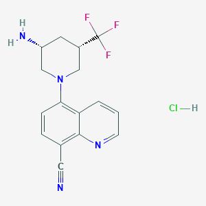 molecular formula C16H16ClF3N4 B10824752 Enpatoran hydrochloride 