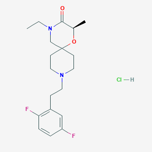 (2R)-9-[2-(2,5-difluorophenyl)ethyl]-4-ethyl-2-methyl-1-oxa-4,9-diazaspiro[5.5]undecan-3-one;hydrochloride