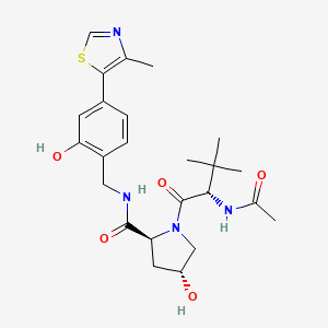 (2S,4R)-1-[(2S)-2-acetamido-3,3-dimethylbutanoyl]-4-hydroxy-N-[[2-hydroxy-4-(4-methyl-1,3-thiazol-5-yl)phenyl]methyl]pyrrolidine-2-carboxamide