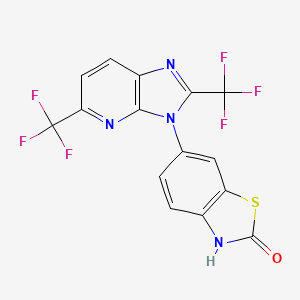 molecular formula C15H6F6N4OS B10824833 AMPA receptor modulator-2 CAS No. 2034181-36-5