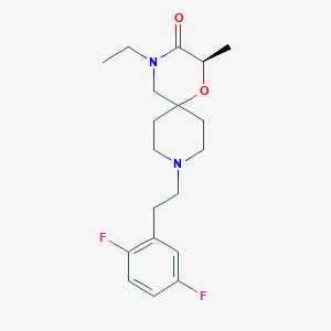 (2R)-9-[2-(2,5-difluorophenyl)ethyl]-4-ethyl-2-methyl-1-oxa-4,9-diazaspiro[5.5]undecan-3-one