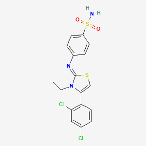 4-((4-(2,4-Dichlorophenyl)-3-ethylthiazol-2(3H)-ylidene)amino)benzenesulfonamide