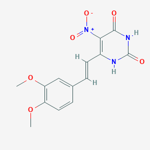 molecular formula C14H13N3O6 B10824957 S.pombe lumazine synthase-IN-1 