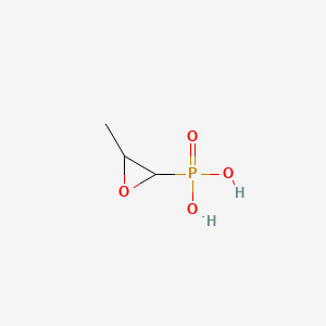 molecular formula C3H7O4P B10825085 (3-Methyloxiran-2-yl)phosphonic acid CAS No. 23112-90-5