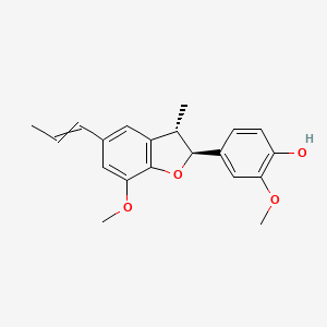 2-methoxy-4-[(2S,3S)-7-methoxy-3-methyl-5-prop-1-enyl-2,3-dihydro-1-benzofuran-2-yl]phenol