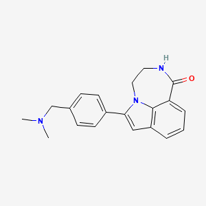 2-[4-[(Dimethylamino)methyl]phenyl]-1,10-diazatricyclo[6.4.1.04,13]trideca-2,4(13),5,7-tetraen-9-one