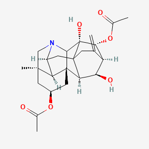 molecular formula C24H31NO6 B10825172 Guanfu base A 