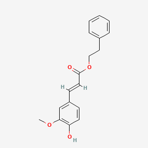 molecular formula C18H18O4 B10825173 Phenylethyl 3-methylcaffeate CAS No. 132335-98-9