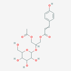 [3-Acetyloxy-2-[3,4,5-trihydroxy-6-(hydroxymethyl)oxan-2-yl]oxypropyl] 3-(4-hydroxyphenyl)prop-2-enoate