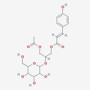 b-D-Glucopyranoside,2-(acetyloxy)-1-[[[3-(4-hydroxyphenyl)-1-oxo-2-propenyl]oxy]methyl]ethyl,[S-(E)]-